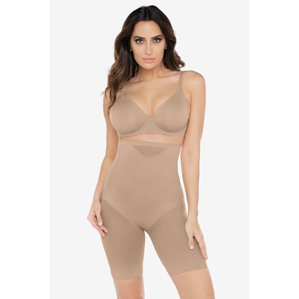 Miraclesuit Extra Firm Sexy Sheer Shaping High Waist Thing Slimmer 2XL Nude 2789